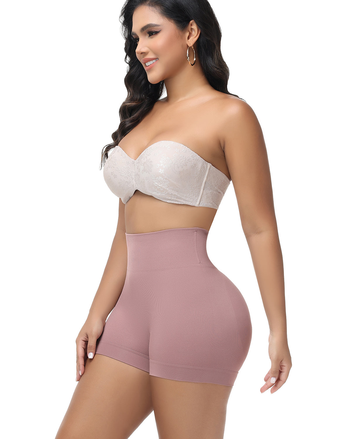 Shorts moldeadores femeninos sin costuras para levantar glúteos, moldear el cuerpo, lisos y anti-deslizantes