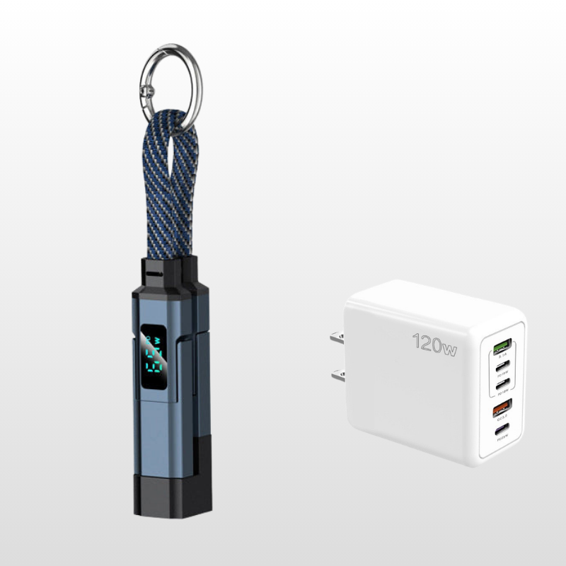🔌⚡ ¡OFERTA 50% OFF! Cable de Llavero 4 en 1 – Carga Rápida y Siempre Contigo