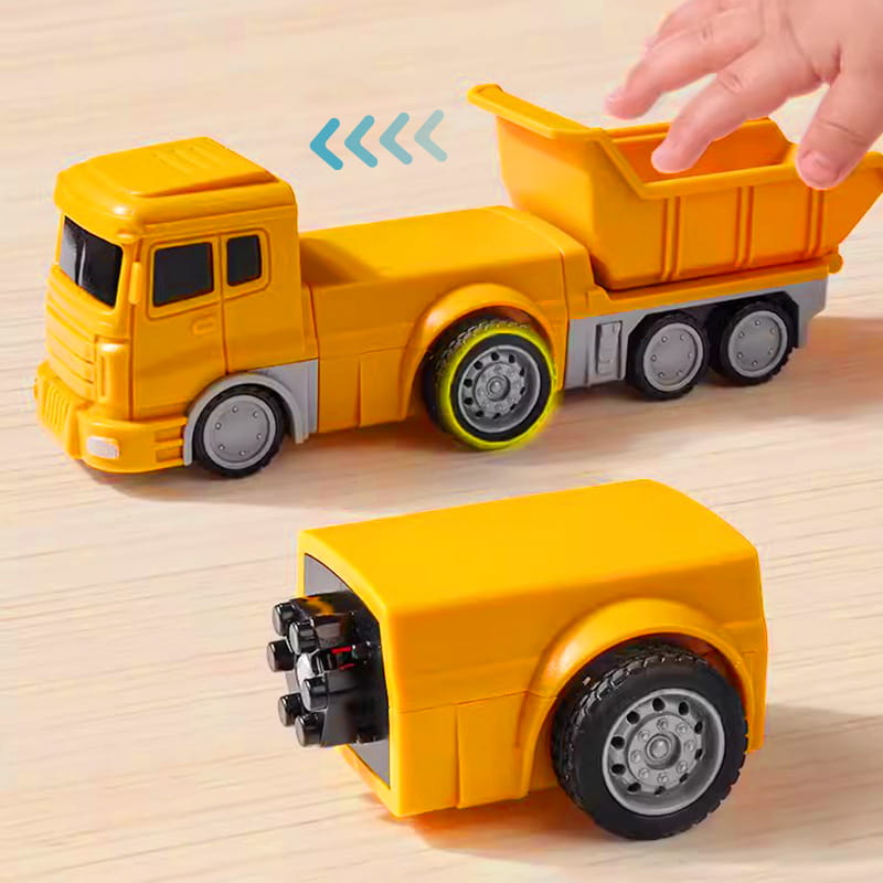 🔥 Gran oferta 50% de descuento 🔥 Juguetes de ensamblaje de autos de ingeniería de transformación magnética