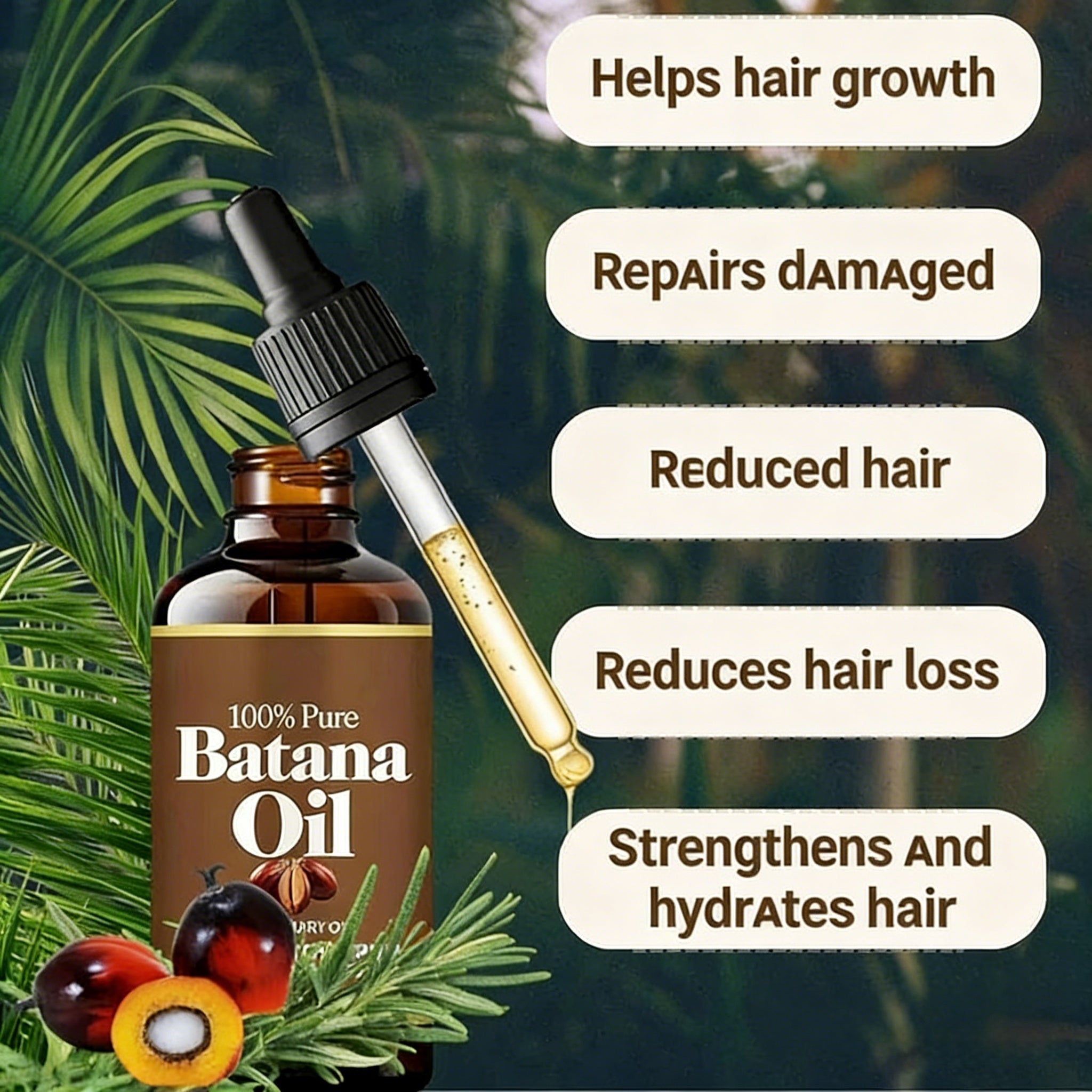 ✨🔥 ¡50% OFF! Aceite de Batana 100% Puro – Cabello Sedoso, Brillante y de Apariencia Saludable 💆‍♀️✨ | Compra Más y Ahorra Más