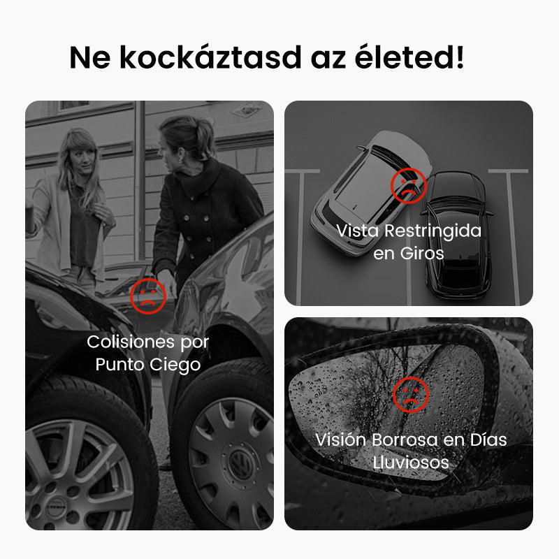 Espejo de punto ciego para automóvil (1 PAR)