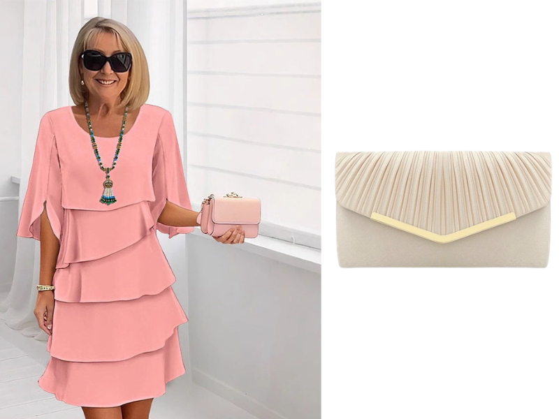 ✨ Elegante Vestido Laminado con Mangas de Volantes para Mujer – Estilo Sofisticado y Confortable para Cualquier Ocasión 💃🌟