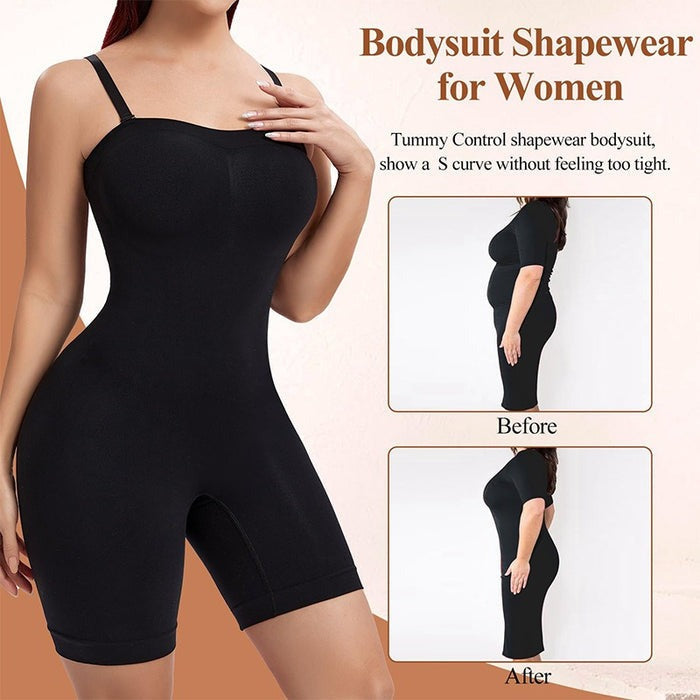 Body de Adelgazamiento Sin Mangas con Tirantes Removibles