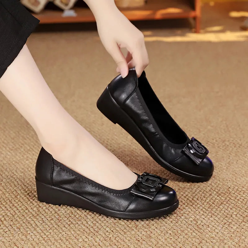 Zapato Casual Cuero Suave Armonía Nube Clásico, Elegancia y Comodidad Todo el Día