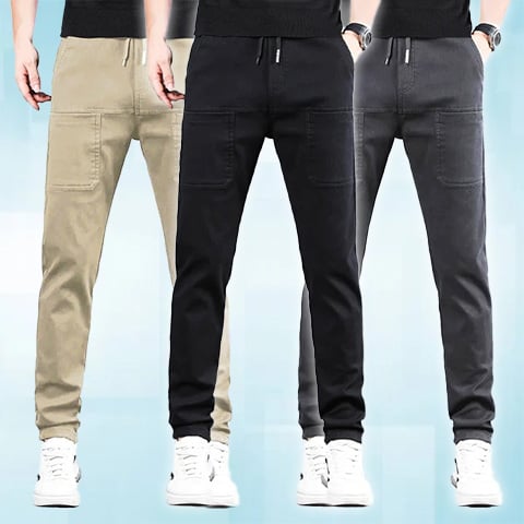 🔥👖 Pantalones Cargo Altos, Elásticos y Duraderos con Múltiples Bolsillos 💼✨