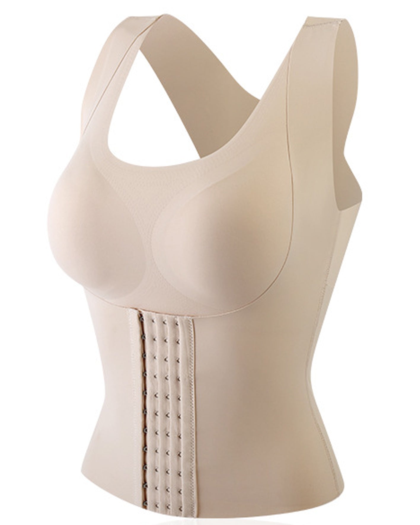 Corsé de Compresión Doble Comfort con Control de Abdomen Sin Costuras y Soporte para la Espalda