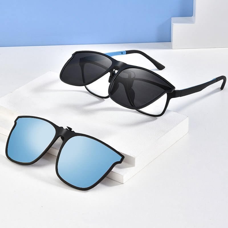New Polarized Clip-on Flip Up Sunglasses (en inglés)
