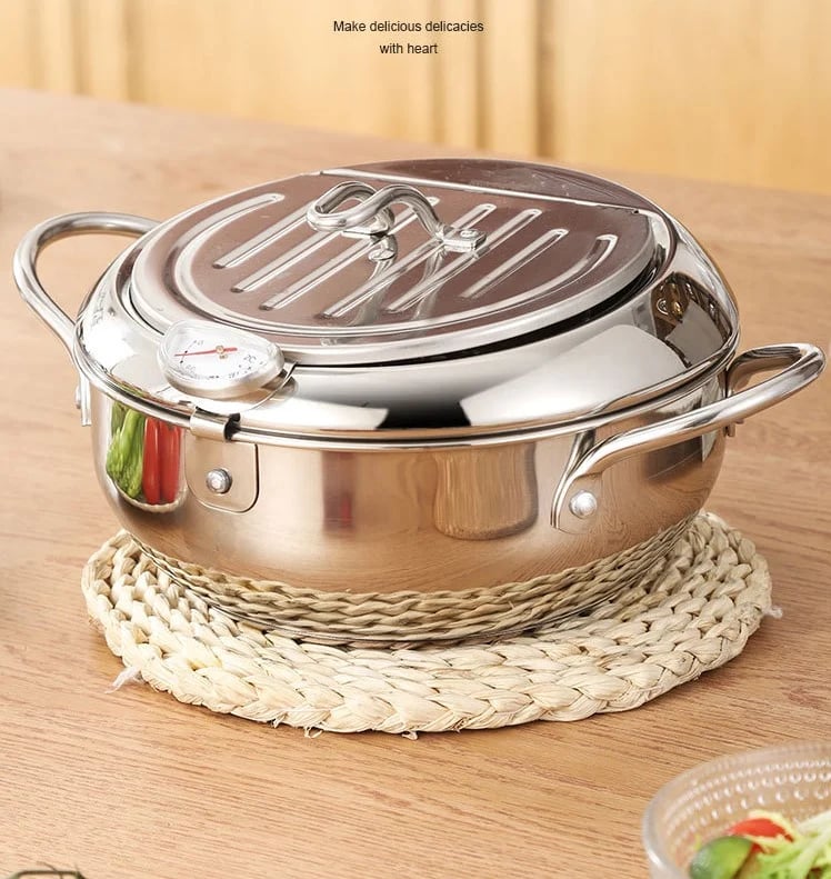 Freidora con tapa abatible con control de temperatura, 49 % de descuento,