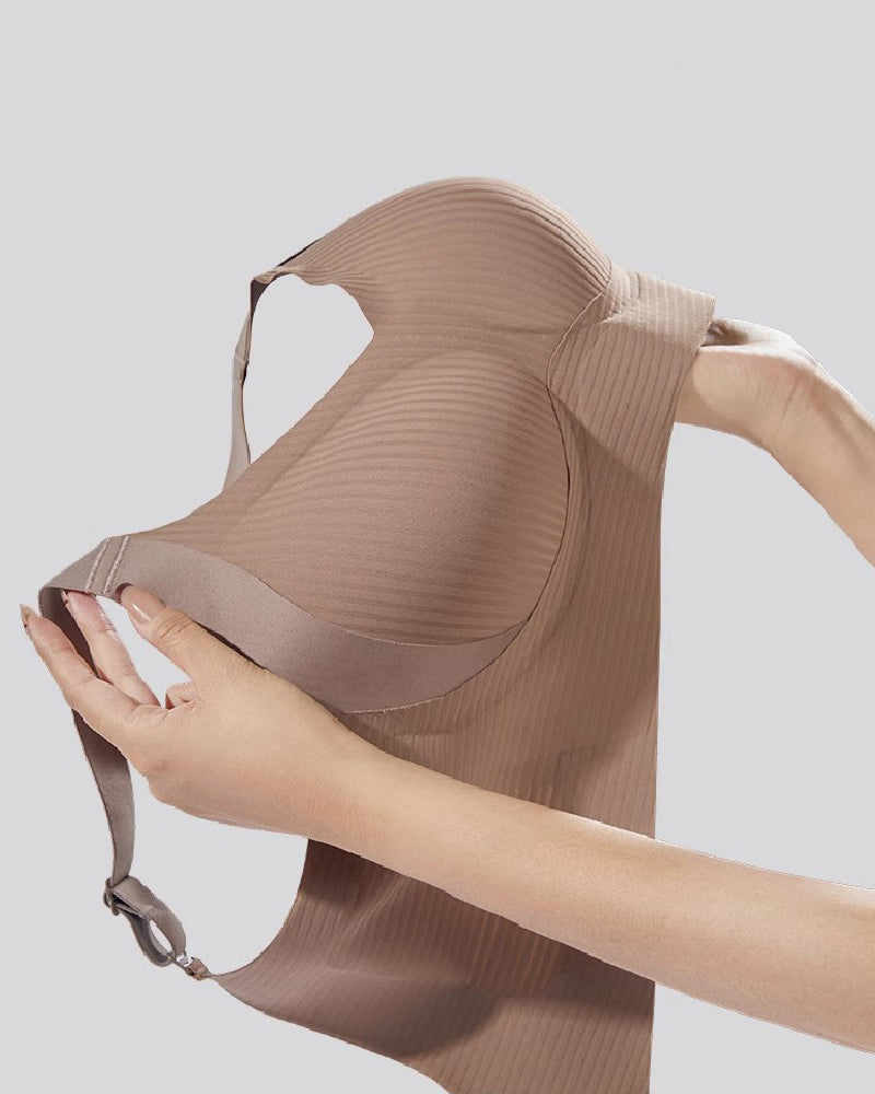 Sujetadores Push Up Sin Costuras para Mujer, Copa Completa, Sin Aros, Anticaída y Transpirables