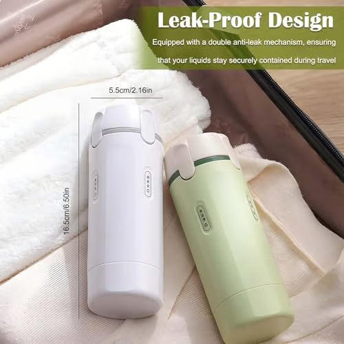 ⏰🔥 ¡50% DE DESCUENTO POR TIEMPO LIMITADO! 🧳 Botellas Dispensadoras 4 en 1 – Compactas, Herméticas y Perfectas para Tus Viajes ✈️🧴