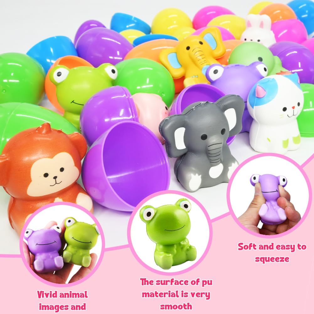 🐣✨ Huevos de Pascua Juguetes Blandos Precargados de Crecimiento Lento (12/24 Piezas) – Diversión y Sorpresas para Todos los Niños 🐰💖