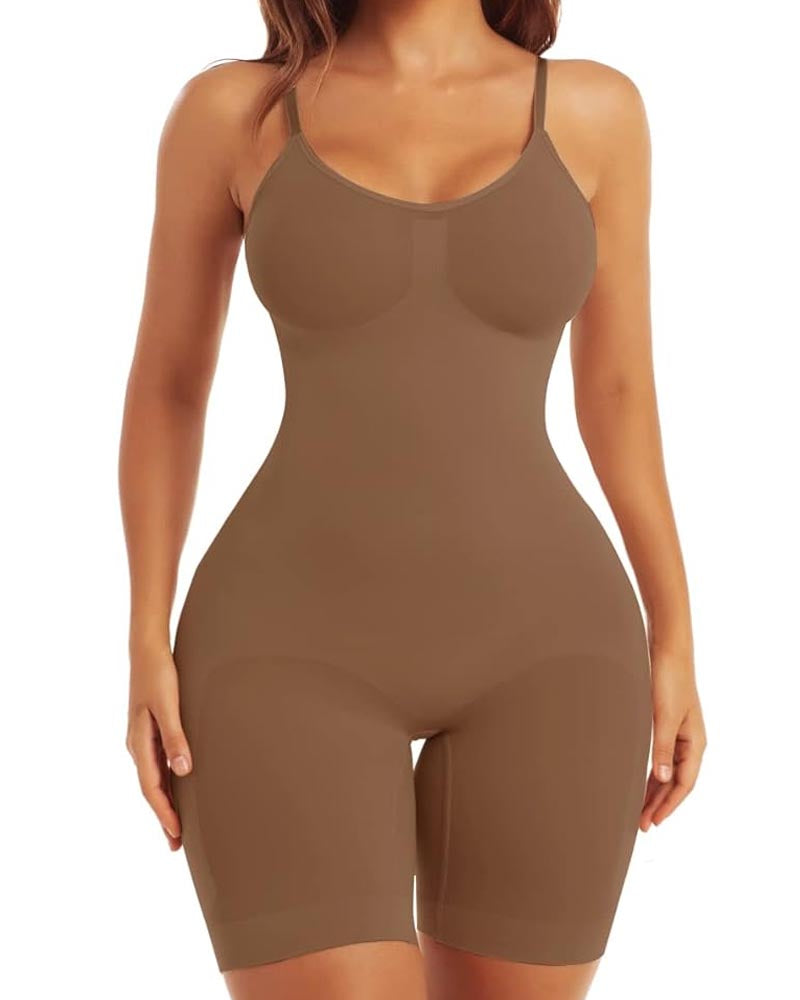 Body moldeador sin costuras de soporte ligero, control de abdomen y adelgazante de muslos