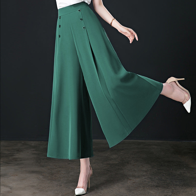 (50 % de descuento) Pantalones anchos plisados