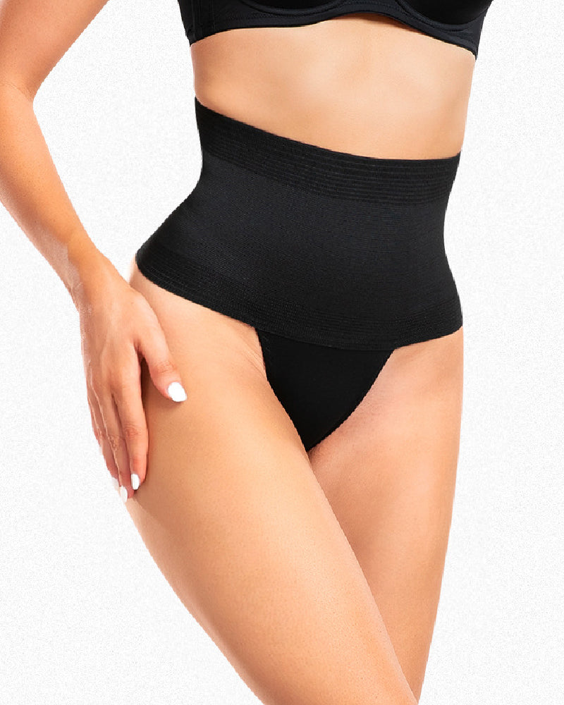 Faja Reductora de Cintura para Mujer, Tanga Moldeadora con Control de Abdomen, Cintura Alta, Pantaleta Moldeadora