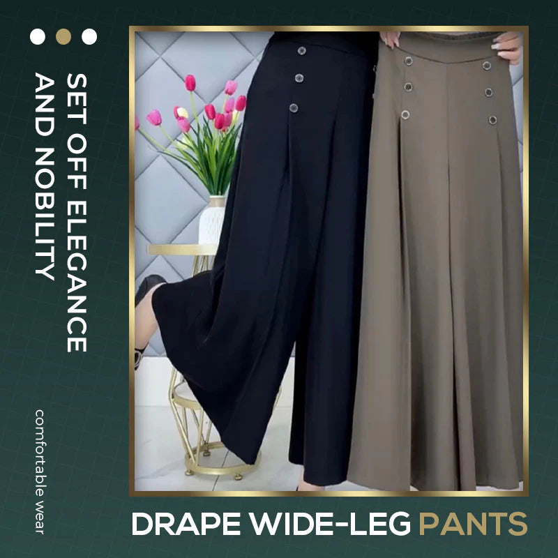 (50 % de descuento) Pantalones anchos plisados