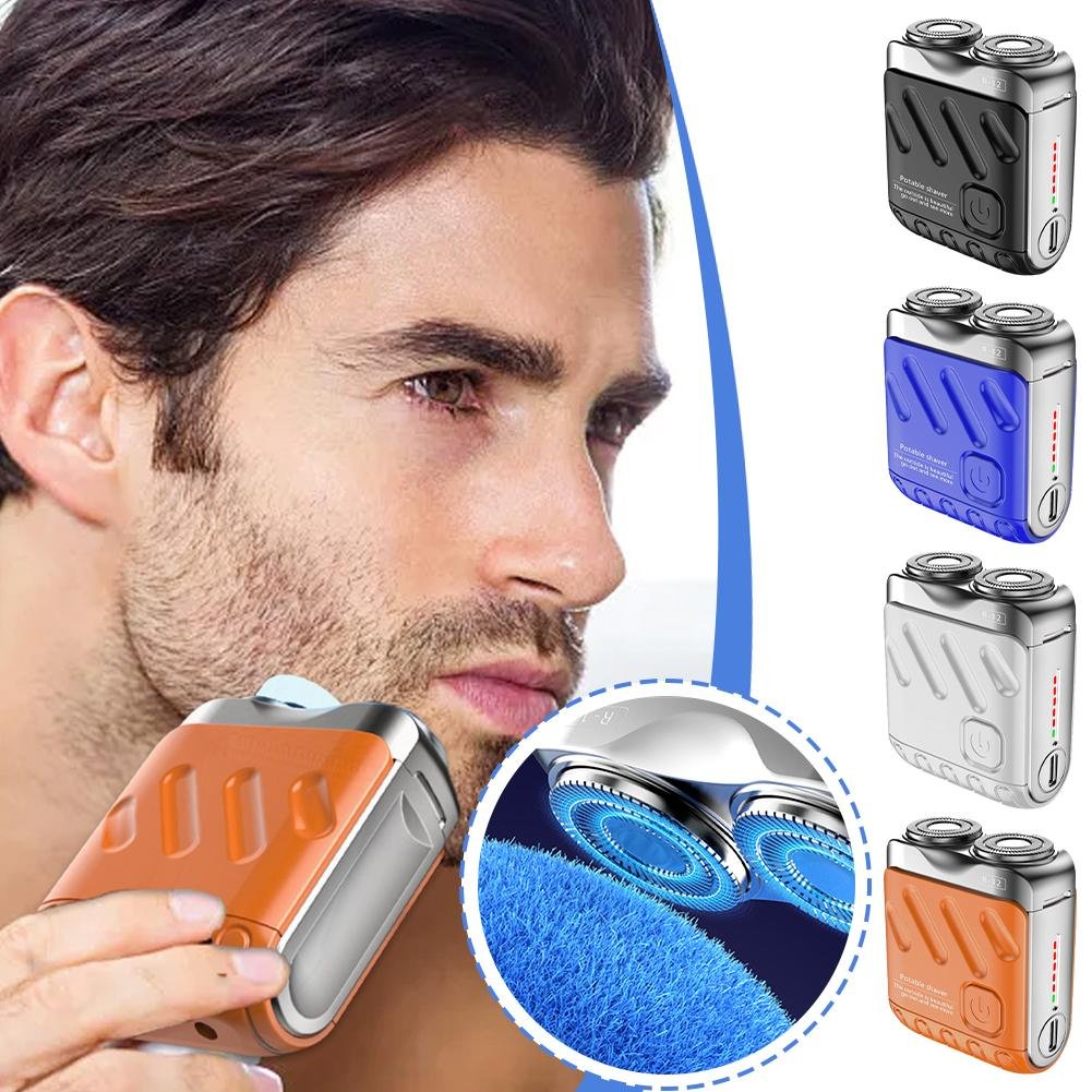 ⏰🔥 ¡Oferta Especial 50% OFF! 🪒 Afeitadora Eléctrica Portátil – Doble Anillo y Corte Preciso en Minutos ✨💈