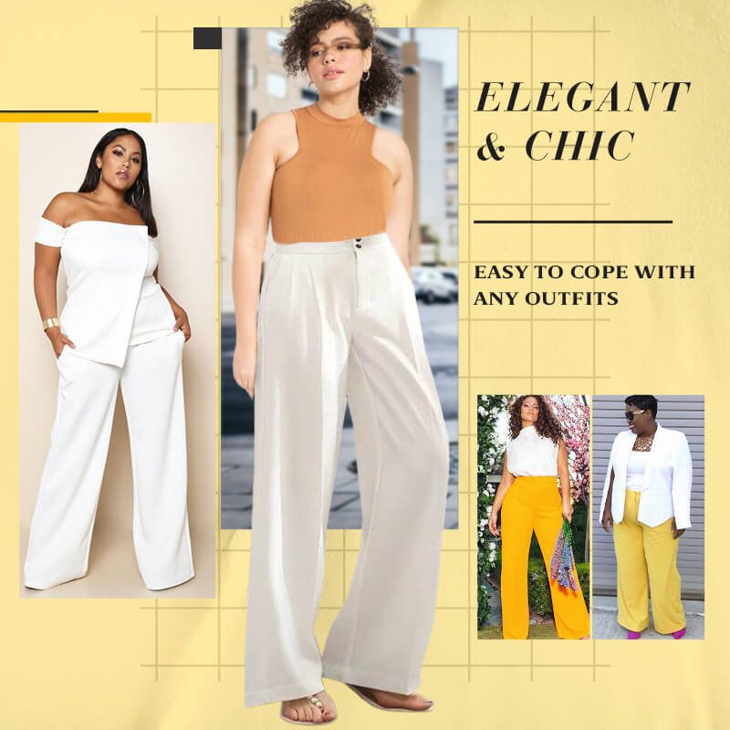 💞 Pantalones Informales de Pierna Ancha para Mujer – Estilo Cómodo y Elegante para Todos los Días ✨👖