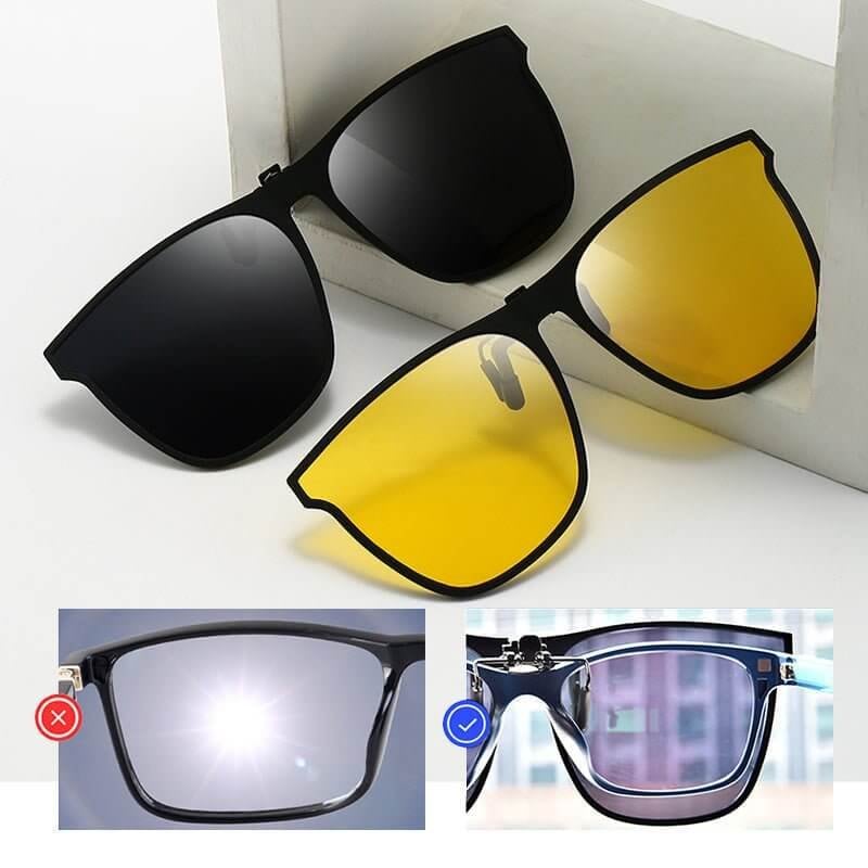 New Polarized Clip-on Flip Up Sunglasses (en inglés)