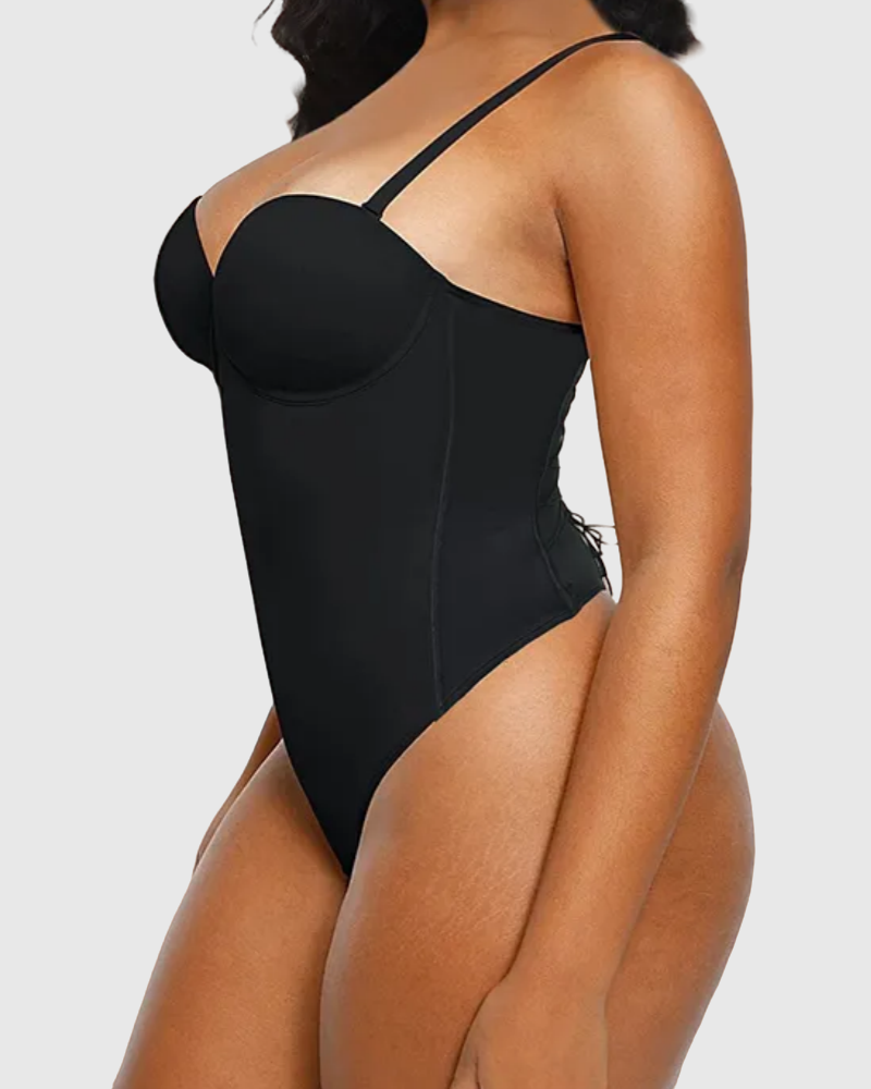 Shapshe® Body ajustado sin costuras con espalda sexy y tanga con cordones