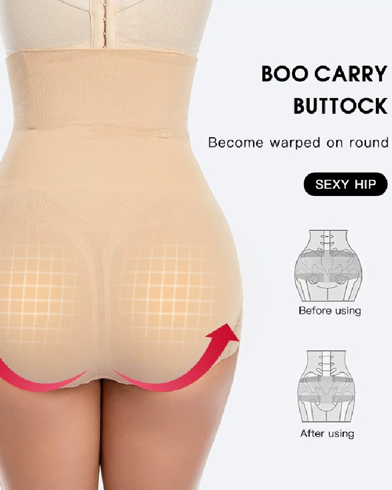 Panties Moldeadores de Cintura Alta con Control Firme del Abdomen y Cinturón Envolvente