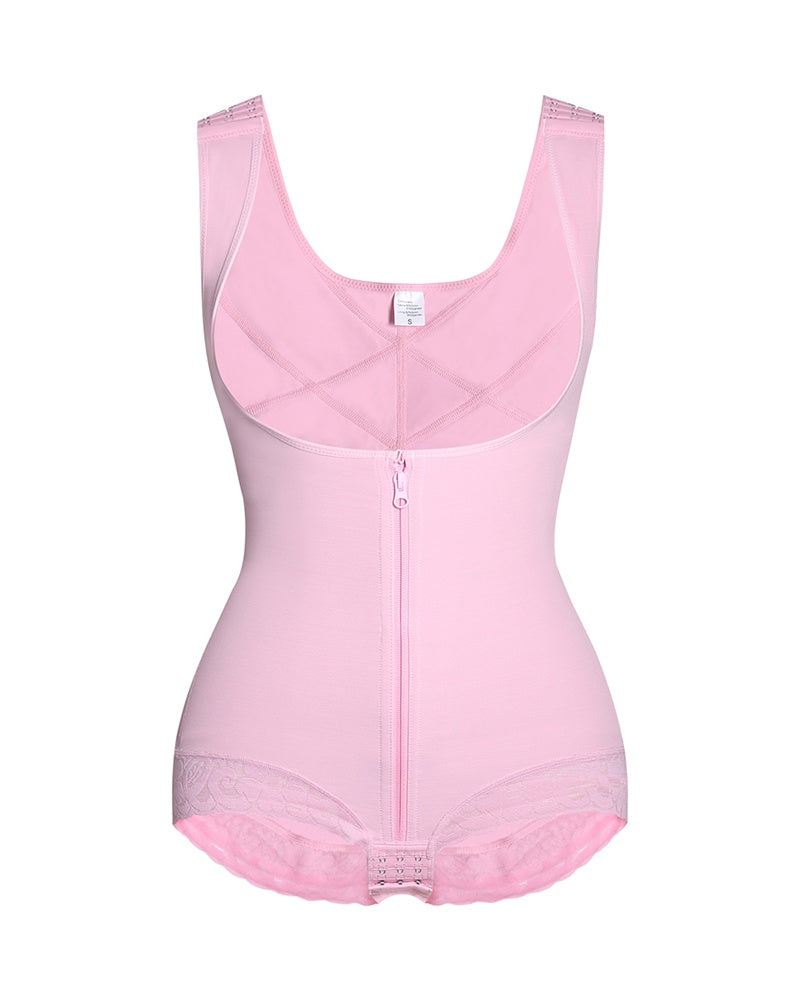 Shapshe® Moldeador Corporal de Alta Compresión con Control de Abdomen y Escote Abierto estilo Leopardo