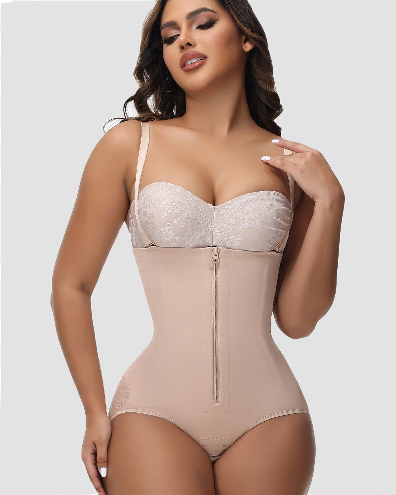 Shapshe® Shorts Faja Moldeadora de Alta Compresión con Cierre, Levanta Glúteos y Control de Abdomen