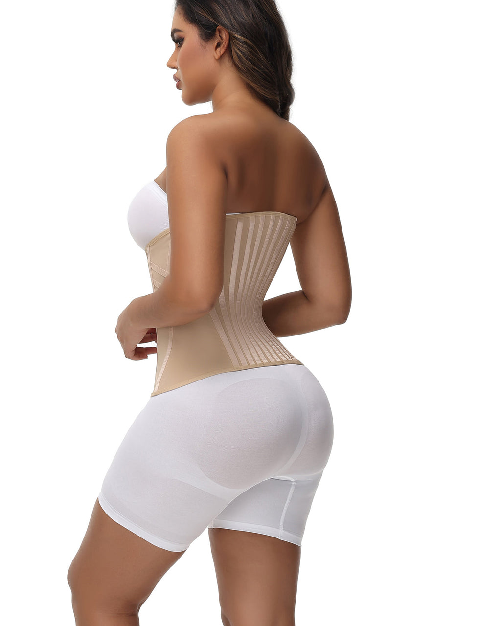 Shapshe® Corset Cinturilla Curvada con Ballenas, Alta Compresión para Cintura Pequeña