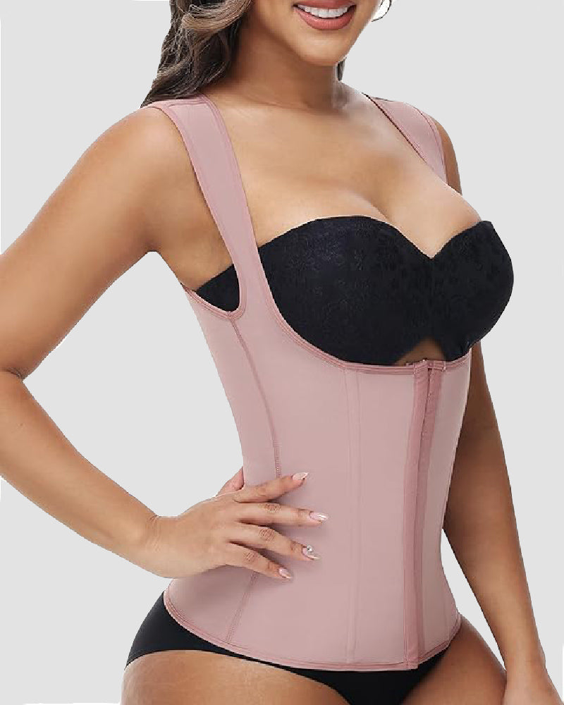 Shapshe® Chaleco Moldeador de Cintura Sin Costuras con Control Abdominal, Corsé de Compresión para Entrenamiento