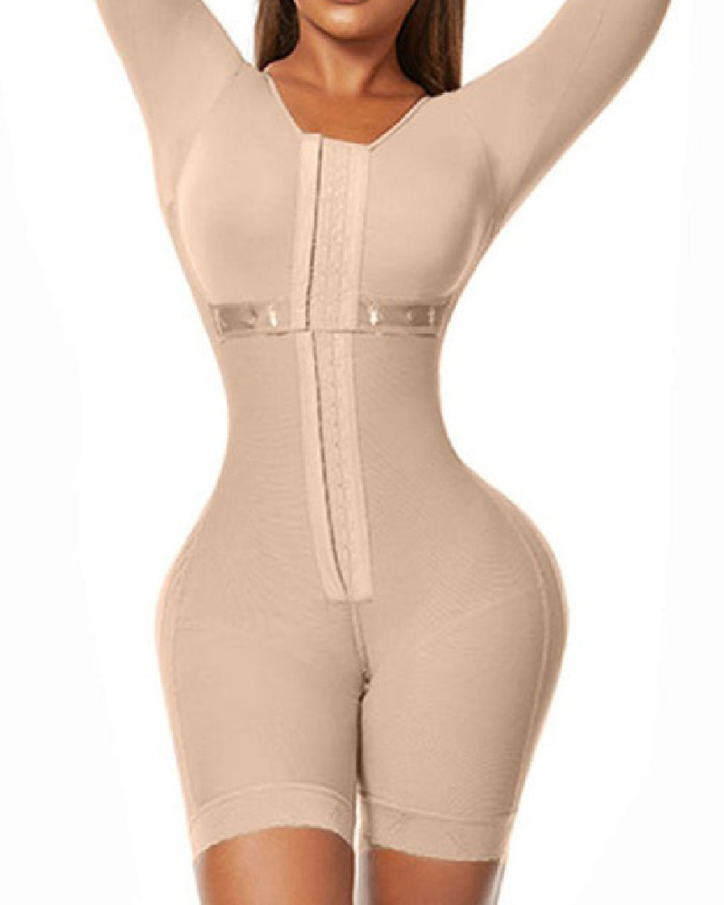 Shapshe® Moldeador Corporal Completo Faja Colombiana de Manga Larga con Fuerte Compresión para Busto Completo