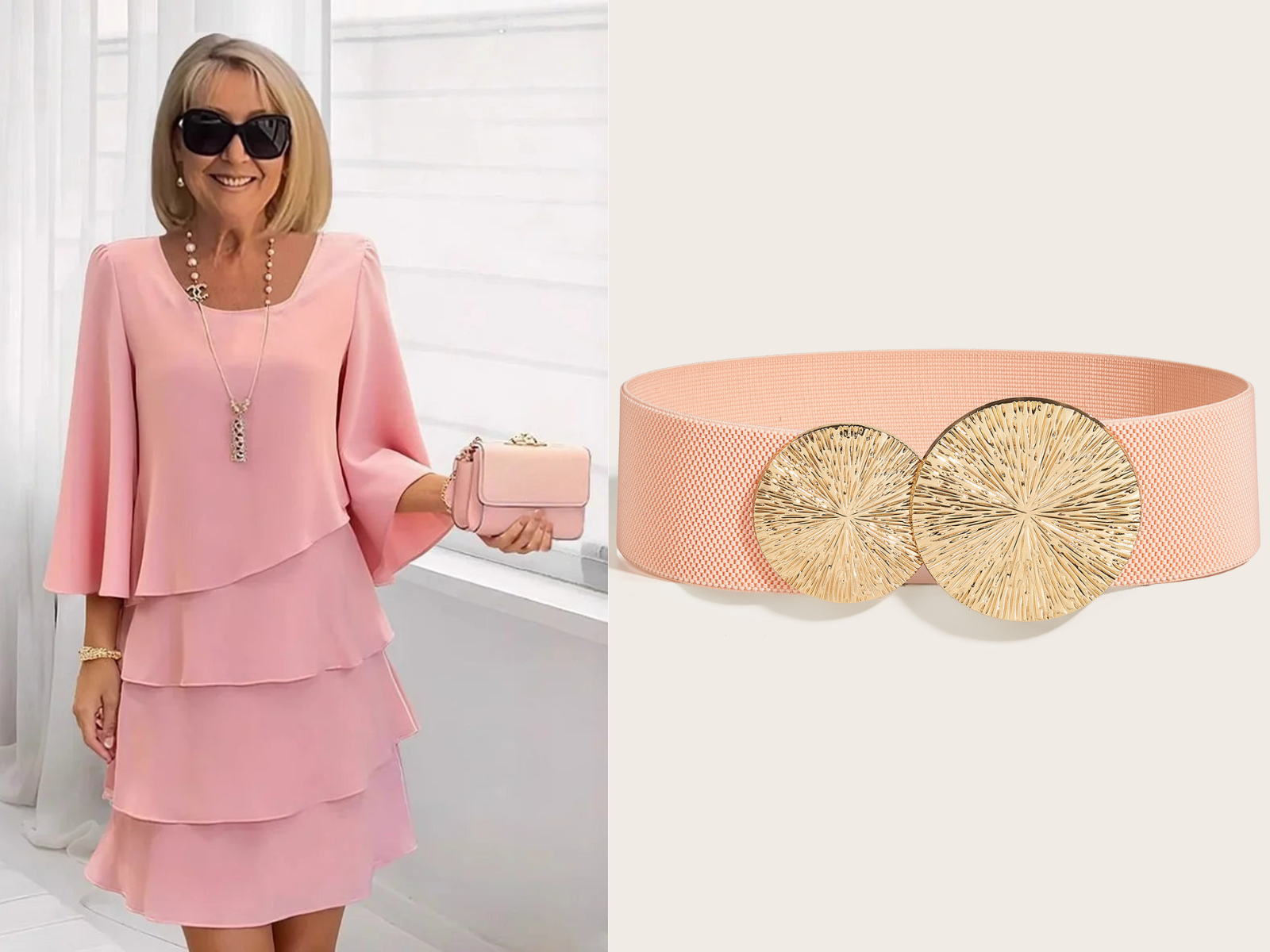 💃✨ Vestido de Mujer con Volantes Escalonados y Mangas Acampanadas – Estilo y Elegancia para Cada Ocasión 🌸👗