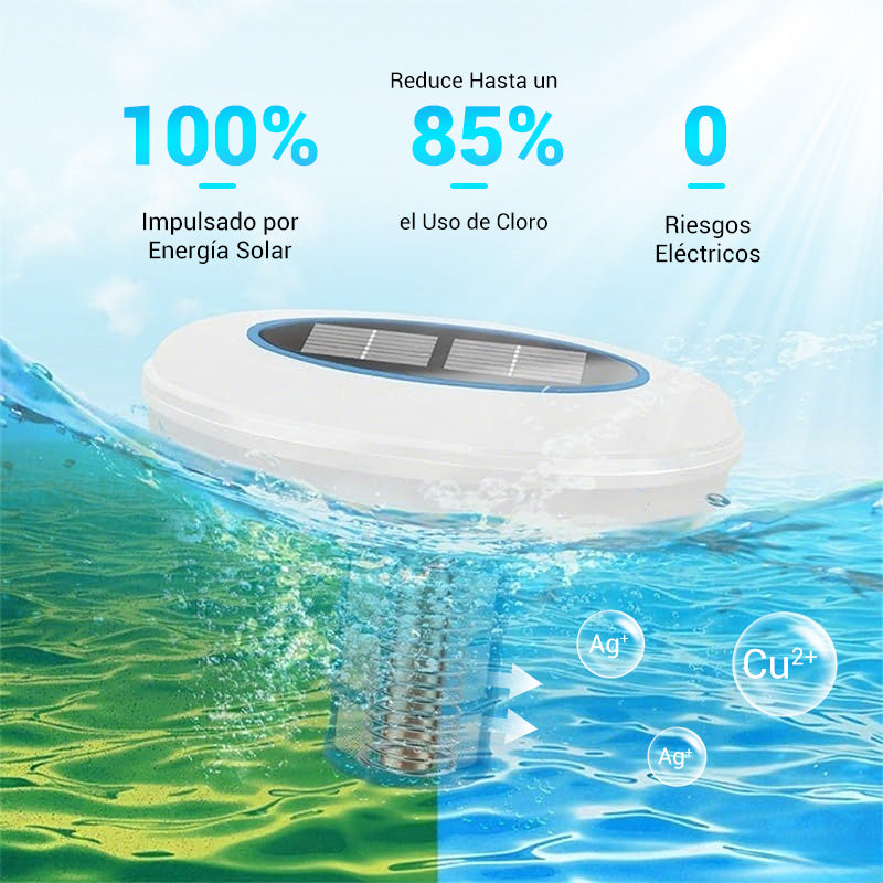 ⏰🔥 ¡50% DE DESCUENTO POR TIEMPO LIMITADO! ☀️ Ionizador Solar para Piscinas – Agua Cristalina y Saludable en Todo Momento 💧✨