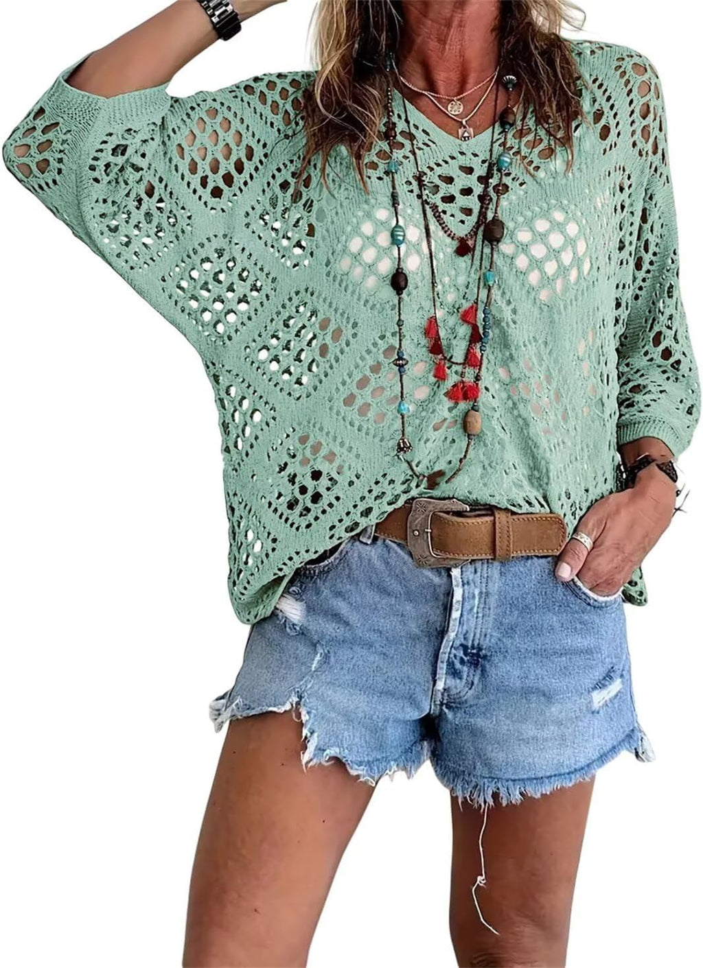 💖☀️ ¡OFERTA 50% OFF! Top de Ganchillo Verano – Ligero y Elegante