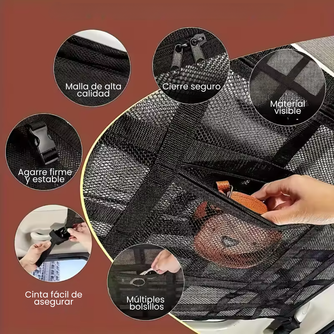 🚗🛒 CargoNet – Red de Almacenamiento Extra para Vehículos   Organiza tu Auto y Mantén Todo Seguro Durante el Viaje ✨