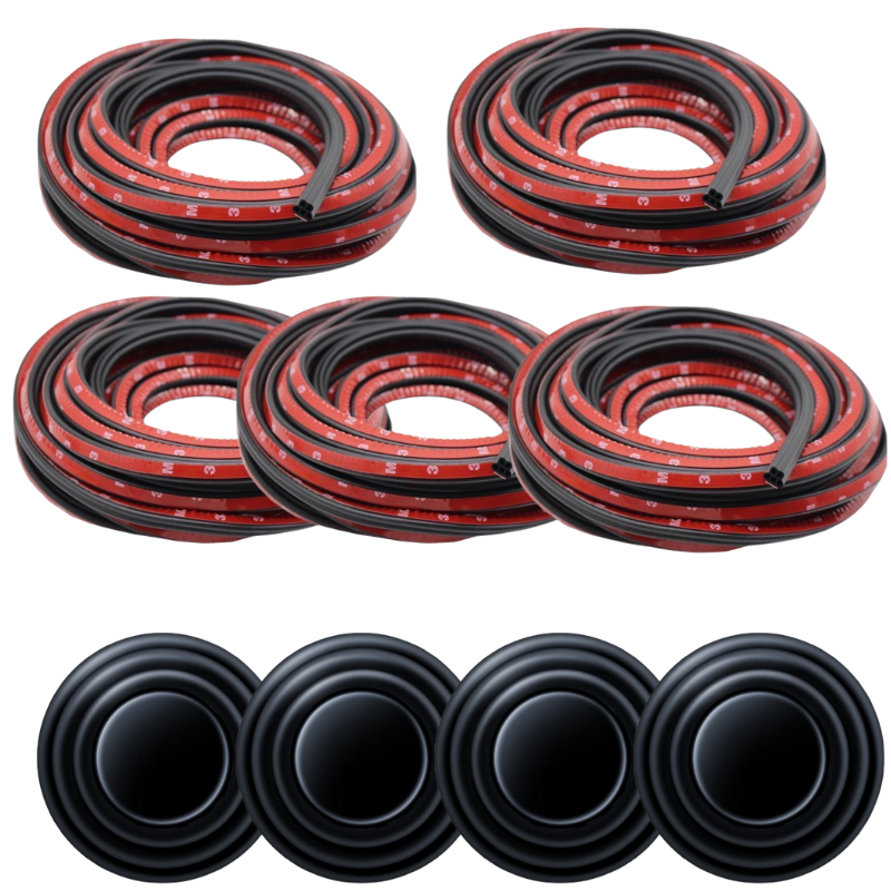 🚗✨ Tira de Sellado Automotriz de 5 Orificios – A Prueba de Polvo y Absorción de Impactos para una Protección Óptima 🛡️💥