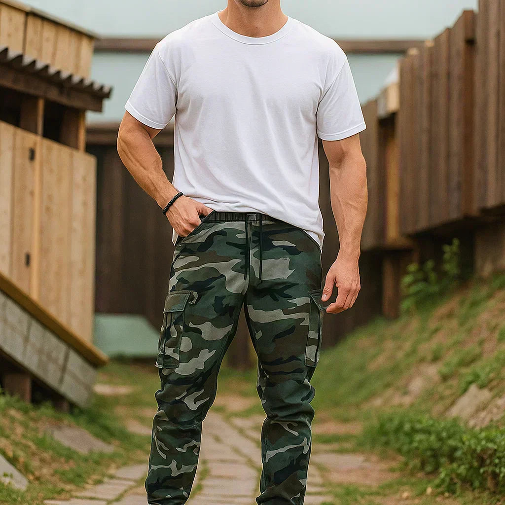 👖 Pantalones de Trabajo Tácticos Resistentes – Nailon-Algodón Duradero, Multibolsillos, Ideales para Exteriores y Trabajo 💪🔧🌲