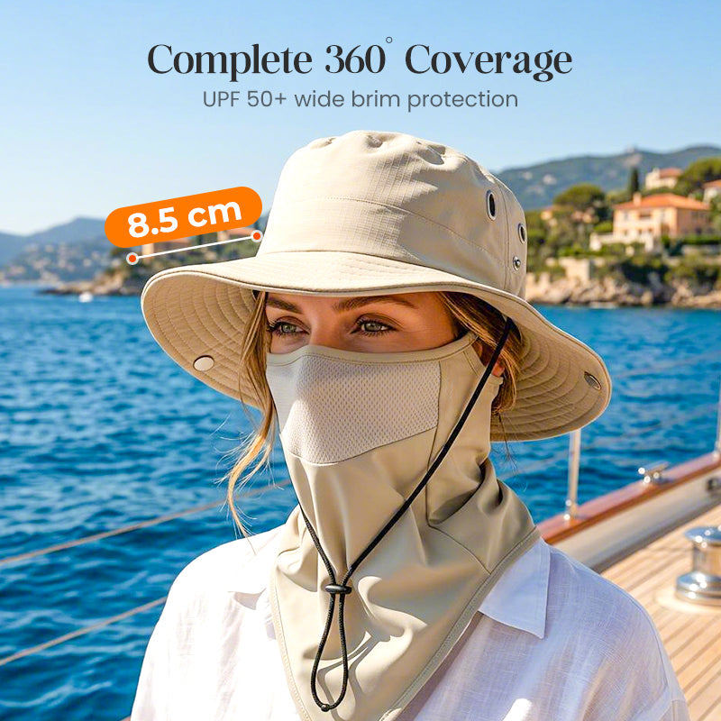 ⏰🔥 ¡50% DE DESCUENTO POR TIEMPO LIMITADO! 🧢 Sombrero Tipo Pescador – Protección UV y Cobertura Facial para Todo Tipo de Actividades al Aire Libre 🌞✨
