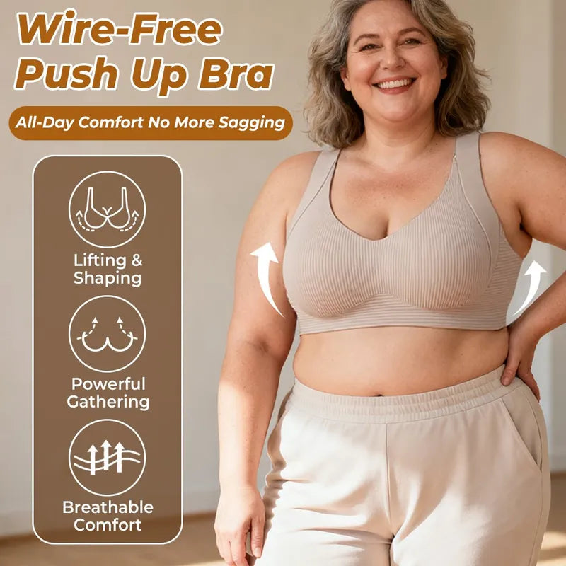 👙 Brasier sin Aros de Soporte Firme – Cómodo, Suave y de Uso Diario ✨