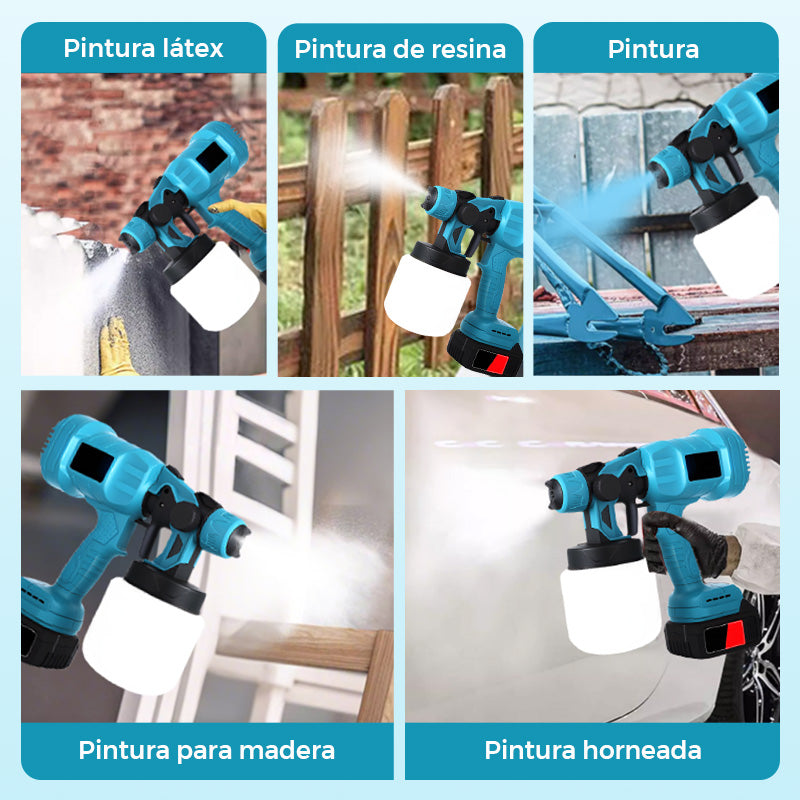🎨 Pulverizador de Pintura Inalámbrico – Potente y Rápido, Acabado Profesional en Minutos 🚀✨