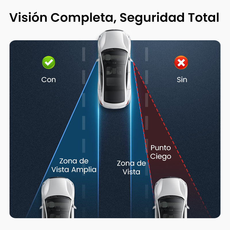 Espejo de punto ciego para automóvil (1 PAR)