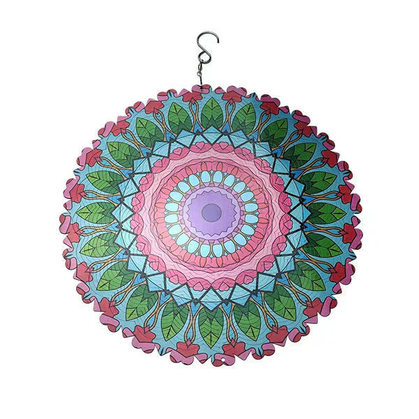 🔥 50% DE DESCUENTO 🔥 Campanas de Viento Coloridas con Mandala 3D – Decoración Relajante para Hogar y Jardín 🌈🌀✨