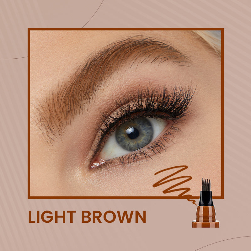 ✍️✨ Lápiz de Cejas y Barba de Cuatro Puntas Resistente al Agua – Precisión Natural y Definición Perfecta Todo el Día 💧🌟