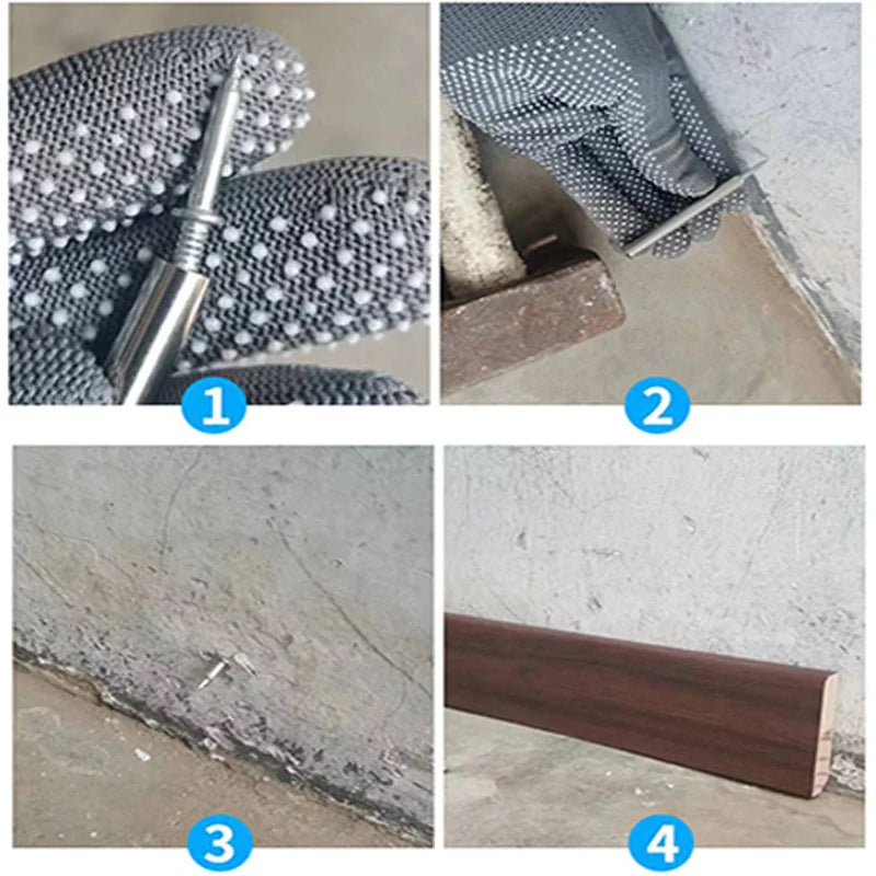 🔩✨ Clavos Invisibles de Doble Cabeza para Zoclos – Fijación Firme, Acabado Limpio y Profesional 🏠🛠️ Instalación Discreta • Ajuste Preciso • Resultado Estético Perfecto 👌