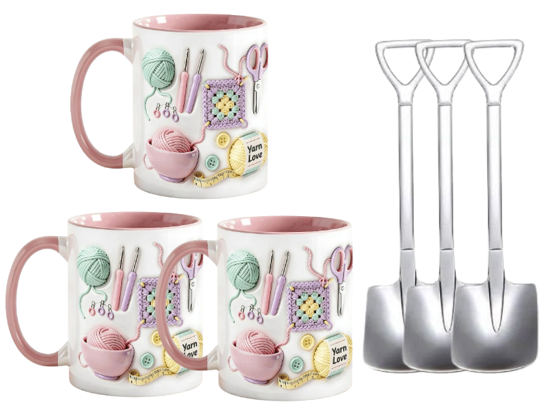 ⏰🔥 ÚLTIMO DÍA – ¡50% DE DESCUENTO! 🏆 Taza Yarn Love – Regalo Perfecto para Artesanos y Almas Creativas 💖 Más de 50.000 Unidades Vendidas ⚡ Casi Agotadas 💥