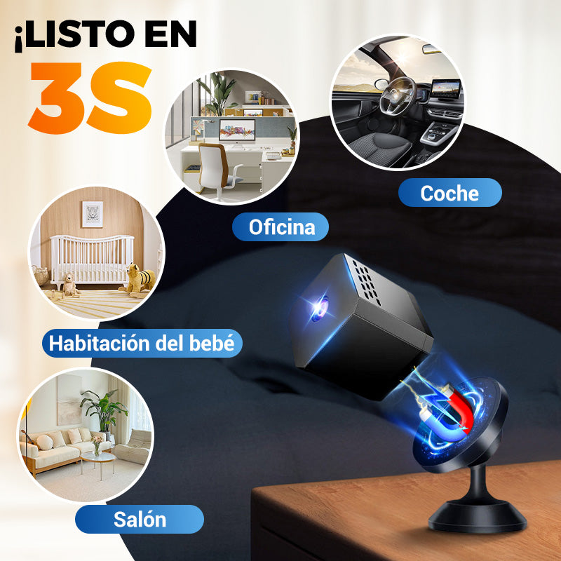 🔥 50% DE DESCUENTO 🛡️ Mini Cámara de Seguridad HD con Visión Nocturna – Protección Total para tu Hogar 🌙📹