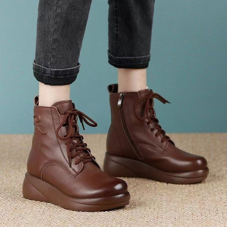 Botas Ortopédicas Cuero Impermeable Nube Camino Serenidad, Comodidad Superior y Protección Todo Clima