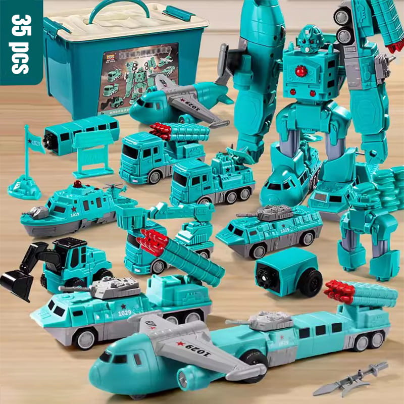 🔥 Gran oferta 50% de descuento 🔥 Juguetes de ensamblaje de autos de ingeniería de transformación magnética