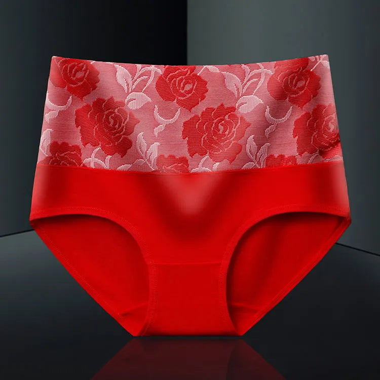 🌸Evento por tiempo limitado, compre 5 y obtenga 5 gratis🌸Ropa interior de algodón antibacteriano e higroscópico adelgazante abdominal de cintura alta