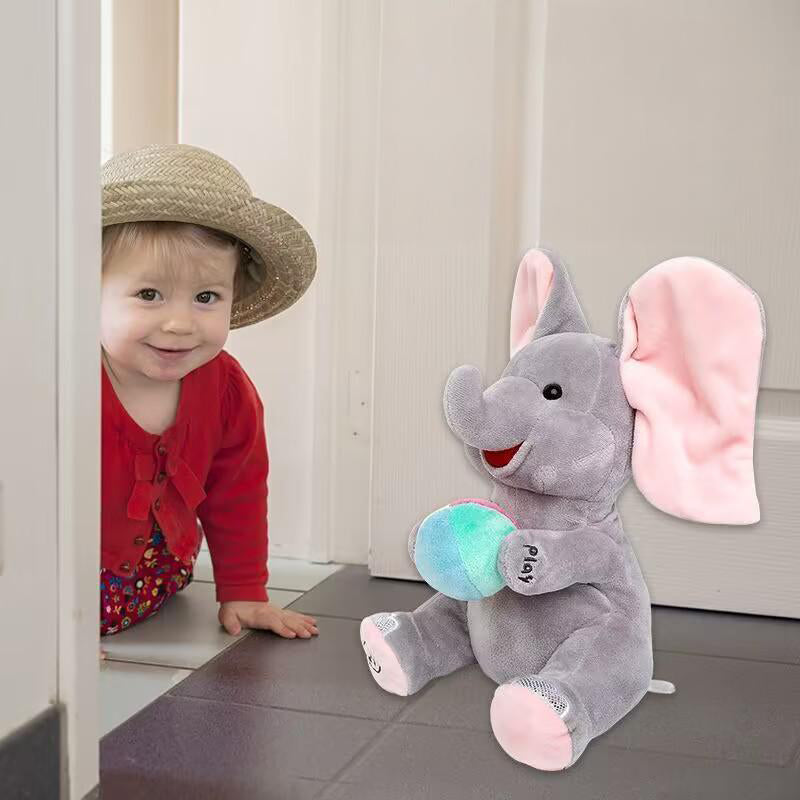 🐘 Lindo Elefante de Peluche que Juega a las Escondidas – Divertido y Tierno Compañero para Todos los Niños ✨🎉