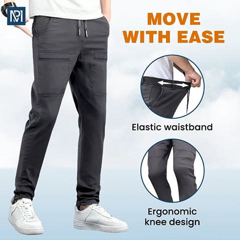 🔥👖 Pantalones Cargo Altos, Elásticos y Duraderos con Múltiples Bolsillos 💼✨
