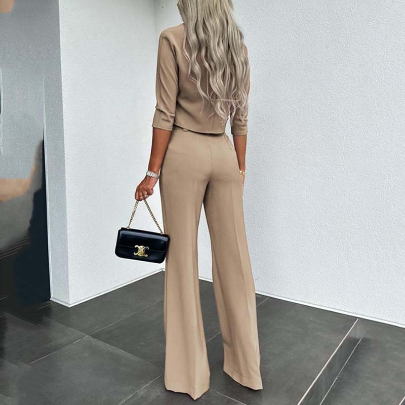 👚✨ Conjunto Elegante de Crop Top y Pantalón Palazzo para Mujer – Comodidad y Estilo en un Solo Look Chic y Moderno 💖🌟